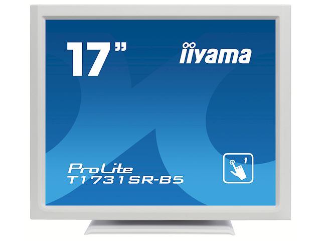 iiyama ProLite monitor T1731SR-W5 17" White, 5:4, Resistive single touch, HDMI, Display Port image 0