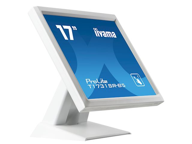 iiyama ProLite monitor T1731SR-W5 17" White, 5:4, Resistive single touch, HDMI, Display Port image 4