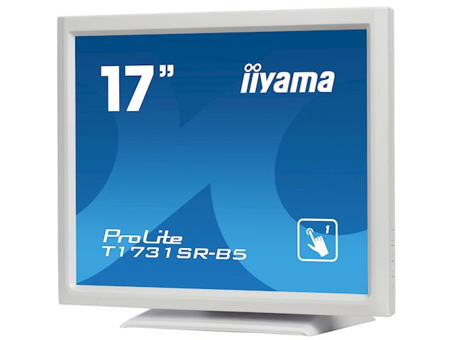 iiyama ProLite monitor T1731SR-W5 17" White, 5:4, Resistive single touch, HDMI, Display Port image 2