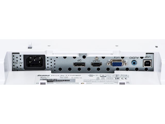 iiyama ProLite monitor T1731SR-W5 17" White, 5:4, Resistive single touch, HDMI, Display Port image 12