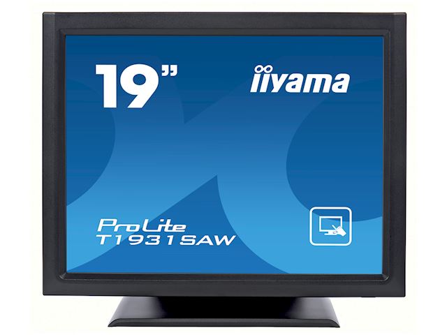 iiyama ProLite monitor T1931SAW-B5 19" Black, 5:4, Surface Acoustic Wave single touch, HDMI, Display Port image 0