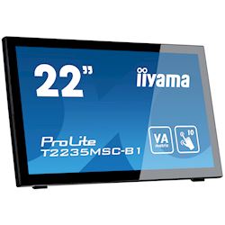 iiyama ProLite monitor T2235MSC-B1  22" Black, VA, Full HD, Projective Capacitive 10pt touch, Display Port thumbnail 1