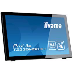 iiyama ProLite monitor T2235MSC-B1  22" Black, VA, Full HD, Projective Capacitive 10pt touch, Display Port thumbnail 3