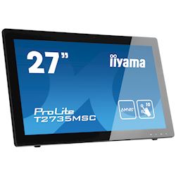 iiyama ProLite monitor T2735MSC-B3  27" Black, IPS, Full HD, Projective Capacitive 10pt touch, HDMI, USB Hub, Mic/ Webcam thumbnail 1