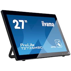 iiyama ProLite monitor T2735MSC-B3  27" Black, IPS, Full HD, Projective Capacitive 10pt touch, HDMI, USB Hub, Mic/ Webcam thumbnail 4