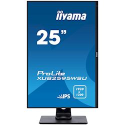 iiyama ProLite monitor XUB2595WSU-B1, 25", IPS, Height Adjustable and Pivot function, 1920 x 1200, HDMI, DisplayPort, USB Hub, FreeSync  thumbnail 1