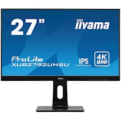 iiyama ProLite monitor XUB2792UHSU-B1 27", IPS, 4k, Height Adjustable and Pivot function, HDMI, DisplayPort, USB Hub, PIP, PBP