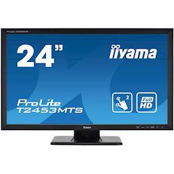 iiyama ProLite monitor T2453MTS-B1 24", VA, Optical 2pt touch, HDMI, Scratch resistive, Black, Glass front thumbnail 0