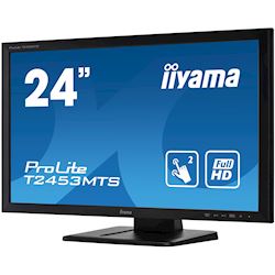 iiyama ProLite monitor T2453MTS-B1 24", VA, Optical 2pt touch, HDMI, Scratch resistive, Black, Glass front thumbnail 5