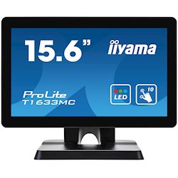 iiyama ProLite monitor T1633MC-B1 15.6", Projective Capacitive 10pt touch, edge to edge glass, HDMI, DisplayPort, USB Hub, scratch resistant thumbnail 0