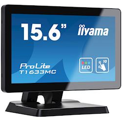 iiyama ProLite monitor T1633MC-B1 15.6", Projective Capacitive 10pt touch, edge to edge glass, HDMI, DisplayPort, USB Hub, scratch resistant thumbnail 1