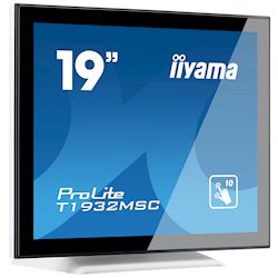 iiyama ProLite monitor T1932MSC-W5AG, 19", White, Scratch resistive, Projective Capacitive 10pt touch, HDMI, DisplayPort, Water and dust protection thumbnail 1