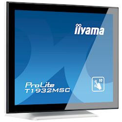 iiyama ProLite monitor T1932MSC-W5AG, 19", White, Scratch resistive, Projective Capacitive 10pt touch, HDMI, DisplayPort, Water and dust protection thumbnail 2