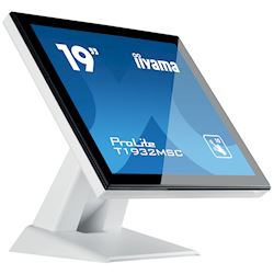 iiyama ProLite monitor T1932MSC-W5AG, 19", White, Scratch resistive, Projective Capacitive 10pt touch, HDMI, DisplayPort, Water and dust protection thumbnail 3