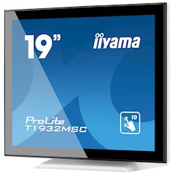 iiyama ProLite monitor T1932MSC-W5AG, 19", White, Scratch resistive, Projective Capacitive 10pt touch, HDMI, DisplayPort, Water and dust protection thumbnail 4