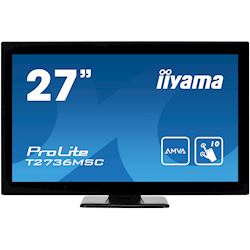 iiyama ProLite monitor T2736MSC-B1 27", Projective Capacitive 10pt touch, AMVA, Scratch resistant, HDMI, DisplayPort, Glass front thumbnail 0