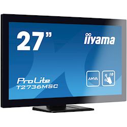 iiyama ProLite monitor T2736MSC-B1 27", Projective Capacitive 10pt touch, AMVA, Scratch resistant, HDMI, DisplayPort, Glass front thumbnail 1