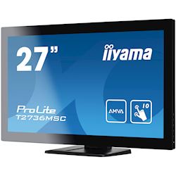iiyama ProLite monitor T2736MSC-B1 27", Projective Capacitive 10pt touch, AMVA, Scratch resistant, HDMI, DisplayPort, Glass front thumbnail 5