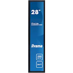 iiyama ProLite monitor S2820HSB-B1 28" stretched digital signage, 24/7, fanless, HDMI, Sunlight readable, Landscape/Portrait, Metal bezel, with handles thumbnail 1