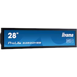 iiyama ProLite monitor S2820HSB-B1 28" stretched digital signage, 24/7, fanless, HDMI, Sunlight readable, Landscape/Portrait, Metal bezel, with handles thumbnail 2