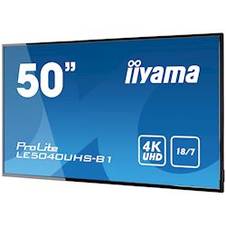 iiyama ProLite monitor LE5040UHS-B1 50", AMVA 3, 4K UHD, 18/7 Hours Operation, Landscape, 10w Speakers, Build in Smart Signage CMS thumbnail 4