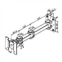 Ergomounts EM178A Delta Series Wall Mount Monitor Arm thumbnail 2