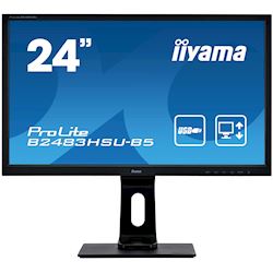 iiyama ProLite B2483HSU-B5 24" monitor, HDMI, 1ms response time with HAS & Pivot