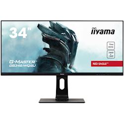 iiyama G-Master Red Eagle Ultra Wide gaming monitor GB3461WQSU-B1 34" Black, 144hz, 3440x1440 res, 1ms, FreeSync, HDMI/DisplayPort with USB Hub