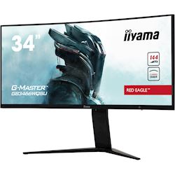 iiyama G-Master Red Eagle curved gaming monitor GB3466WQSU-B1 34" Black, 144hz, 3440x1440 res, 1ms, FreeSync, 2 x HDMI/DisplayPort with USB Hub thumbnail 2