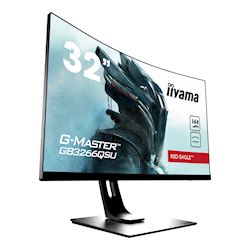 iiyama G-Master Red Eagle curved gaming monitor GB3266QSU-B1 32" Black, 2560 x 1440, 1ms, 144hz, FreeSync, HDMI, Display Port, Height Adjustable thumbnail 3