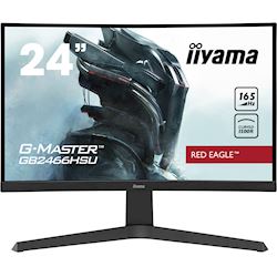 iiyama G-Master Red Eagle curved gaming monitor GB2466HSU-B1 23.6" Height adjustable, Full HD, 165Hz, 1ms, FreeSync, HDMI, Display Port, USB Hub