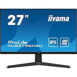 iiyama ProLite monitor XUB2796HSU-B1, 27" business/gaming, slimline, IPS, Height Adjustable and pivot function, HDMI, DisplayPort, FreeSync, Flicker free