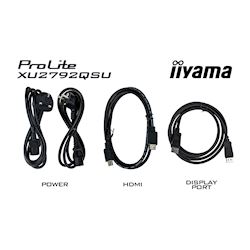 iiyama ProLite monitor XU2792QSU-B1 27" IPS, 2560x1440, FreeSync, Ultra Slim Bezel, Black, HDMI, Display Port, USB Hub,  thumbnail 3