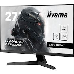 iiyama G-Master Black Hawk gaming monitor G2740QSU-B1 27" Black, Ultra-wide resolution, IPS, 75Hz, 1ms, FreeSync, HDMI, Display Port, USB Hub thumbnail 2