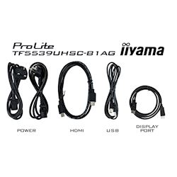iiyama Prolite monitor TF5539UHSC-B1AG 55" Black, IPS, Anti Glare, 4K,  Projective Capacitive 15pt Touch, 24/7, Landscape/Portrait/Face-up, Open Frame thumbnail 5
