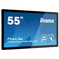iiyama Prolite monitor TF5539UHSC-B1AG 55" Black, IPS, Anti Glare, 4K,  Projective Capacitive 15pt Touch, 24/7, Landscape/Portrait/Face-up, Open Frame thumbnail 1