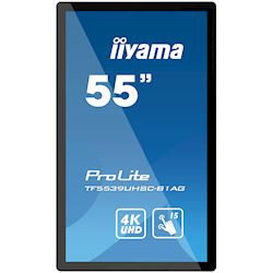 iiyama Prolite monitor TF5539UHSC-B1AG 55" Black, IPS, Anti Glare, 4K,  Projective Capacitive 15pt Touch, 24/7, Landscape/Portrait/Face-up, Open Frame thumbnail 4