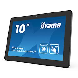 iiyama ProLite TW1023ASC-B1P, 10.1” PCAP 10pt touch screen with Android and Power over Ethernet Technology, Webcam/Mic thumbnail 1