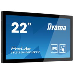 iiyama ProLite monitor TF2234MC-B7X 22", PCap touch through glass, 10pt touch, HDMI, DP, 16:9, IPS, Scratch resistive, Anti-fingerprint coating thumbnail 2