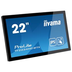 iiyama ProLite monitor TF2234MC-B7X 22", PCap touch through glass, 10pt touch, HDMI, DP, 16:9, IPS, Scratch resistive, Anti-fingerprint coating thumbnail 3