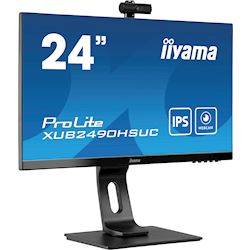 iiyama ProLite monitor XUB2490HSUC-B1 24" IPS, FHD webcam and microphone, Height Adjustable, 3-side borderless design thumbnail 1