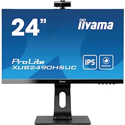iiyama ProLite monitor XUB2490HSUC-B1 24" IPS, FHD webcam and microphone, Height Adjustable, 3-side borderless design thumbnail 4