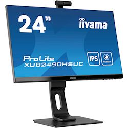 iiyama ProLite monitor XUB2490HSUC-B1 24" IPS, FHD webcam and microphone, Height Adjustable, 3-side borderless design thumbnail 3
