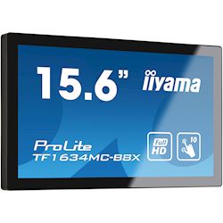 iiyama ProLite monitor TF1634MC-B8X 16", P Cap 10pt touch, edge to edge glass, Open frame, Scratch resistant, Anti-fingerprint coating, Water and dust resistant thumbnail 1