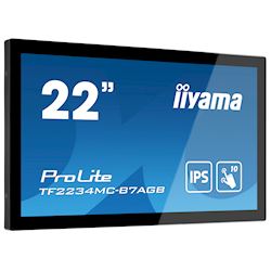 iiyama ProLite monitor TF2234MC-B7AGB 22", PCap touch through glass, 10pt touch, Anti-glare, HDMI, DP, 16:9, IPS, Scratch resistive, Anti-fingerprint coating thumbnail 2