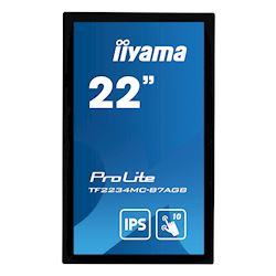 iiyama ProLite monitor TF2234MC-B7AGB 22", PCap touch through glass, 10pt touch, Anti-glare, HDMI, DP, 16:9, IPS, Scratch resistive, Anti-fingerprint coating thumbnail 3