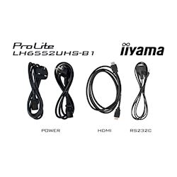 iiyama Prolite monitor LH6552UHS-B1 65" IPS panel, 4K UHD, 24/7, Landscape/Portrait with Android OS, FailOver and Intel® SDM slot thumbnail 5