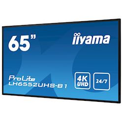 iiyama Prolite monitor LH6552UHS-B1 65" IPS panel, 4K UHD, 24/7, Landscape/Portrait with Android OS, FailOver and Intel® SDM slot thumbnail 2