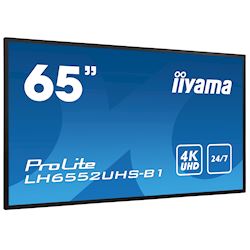 iiyama Prolite monitor LH6552UHS-B1 65" IPS panel, 4K UHD, 24/7, Landscape/Portrait with Android OS, FailOver and Intel® SDM slot thumbnail 4