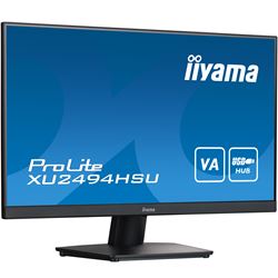 iiyama ProLite monitor XU2494HSU-B2 24", VA panel, Full HD, Black, 3-side borderless bezel, HDMI, Display Port, USB Hub thumbnail 2